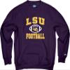 Blue 84 Men's LSU Tigers Crewneck Sweatshirt Team Color Football, Team Color, XX-Large view 3