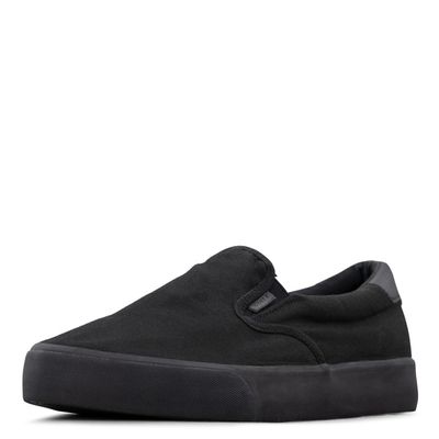 Lugz | Clipper Casual Sneakers for Men | Slip On Shoes for Men | Everyday Men Footwear, Black/Black, 9
