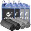 YQXCC 4 Pack Cooling Towels | 40"x12" | Cool for Neck and Face | Microfiber Soft Breathable Chilly | for Yoga, Sport, Golf, Gym, Camping, Running & More Activities view 1