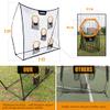 VANCL Football Training Net Portable 7X7ft Knotless Quarterback Throwing Net for Improving Football Accuracy Throwing with 5 Target Pockets &Carry Bag view 2