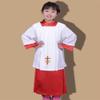 BLESSUME Unisex 2pcs Choir Robes Costume Church Mass Surplice Robe (White Surplice and Red Robe, X-Large) view 2