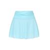 KnniMorning TEES Women's Sheer Mesh Mini Skirts See-Through High Waist Solid Skater Skirt Beach Cover-ups (Blue, S) view 4
