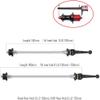 catazer Ultralight Titanium Bicycle QR Skewer 48g Ti-Axis Quick Release MTB Road Bike Bicycle Quick Release Set (Black) view 3