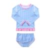 Freebily Baby Child Girls Two Piece Tankini Swimwear Summer Beachwear Rash Guard with UPF 50+ Blue Stripe 0-3 Months view 2