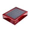 Mewish Wooden 30 Holes Championship Ring Display Box Thirty Slots Clear Glass Window Championship Rings Set Case view 3