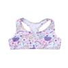 Kaerm Kids Girls Printed Training Sport Bra Racerback Sleeveless Elastic Performance Athletic Tank Top Vest Pink 14 view 1
