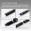 KONLLEN Threaded Carbon Fiber Pool Cue Extension with 3 Bumpers  Bullet-Shaped Joint for Stable Fit  Preserves Balance & Stroke Feel  Tool-Free Installation view 2