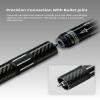 KONLLEN Threaded Carbon Fiber Pool Cue Extension with 3 Bumpers  Bullet-Shaped Joint for Stable Fit  Preserves Balance & Stroke Feel  Tool-Free Installation view 4