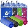 YQXCC 4 Pack Cooling Towels | 40"x12" | Cool for Neck and Face | Microfiber Soft Breathable Chilly | for Yoga, Sport, Golf, Gym, Camping, Running & More Activities view 1