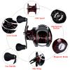 Baitcasting Reels, 7.1:1 Gear Ratio Ultra Smooth Aluminum Spinning Fishing Reel with 10 Magnetic Braking System, 22LB Carbon Fiber Drag, 18+1 Ball Bearings Anti-Corrosion Baitcaster Reel view 4