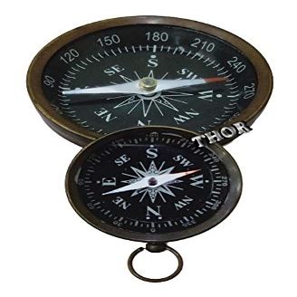 Nautical Antique Pocket Compass Vintage Marine Nautical Marine Gift Set of 2 Rustic Vintage Home Decor Gifts