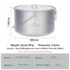 Boundless Voyage Titanium Hanging Pot for Outdoor Camping Backpacking Hiking Ultralight Portable Cooking Pot Camp Kitchen Cookware 1300ML/1950ML/2900ML (2900ml (98 fl oz)) view 3