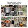 Boundless Voyage Titanium Hanging Pot for Outdoor Camping Backpacking Hiking Ultralight Portable Cooking Pot Camp Kitchen Cookware 1300ML/1950ML/2900ML (2900ml (98 fl oz)) view 4