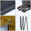 Forceatt 12x14FT Waterproof Camping Tarp with 2 Poles, Sun Shelter for Car, Tent, Hammock in Camping, Hiking, Backpacking, Garden and Traveling view 4