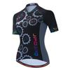 Women Cycling Jersey Short Sleeve Bike Clothing MTB Jersey Quick Dry Breathable Bicycle Uniforms S-3XL view 1