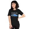 1966 Stang American Classic Pony Car Club Short-Sleeve Unisex T-Shirt Black view 3