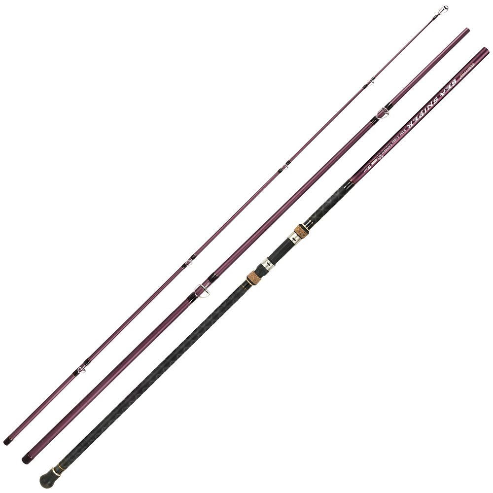 Berrypro Surf Spinning & Casting Fishing Rod Carbon Fiber Travel Fishing Rod (9 Feet /10 Feet /12 Feet) (13'3''-Spinning 3-Piece)