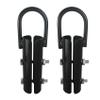 Vehcarc 2 Sets Climbing Rope Clamp, 1",1.5 Battle Rope Attachment Hook Accessories, Rope Clasp for Rope Climb, Climbing Training Garage Home Gym Workout Fitness Strength Training (1.5" 2PCS Black) view 1