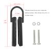 Vehcarc 2 Sets Climbing Rope Clamp, 1",1.5 Battle Rope Attachment Hook Accessories, Rope Clasp for Rope Climb, Climbing Training Garage Home Gym Workout Fitness Strength Training (1.5" 2PCS Black) view 3