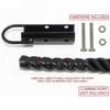 Vehcarc 2 Sets Climbing Rope Clamp, 1",1.5 Battle Rope Attachment Hook Accessories, Rope Clasp for Rope Climb, Climbing Training Garage Home Gym Workout Fitness Strength Training (1.5" 2PCS Black) view 4