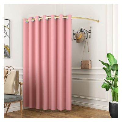 XXIOJUN Mobile Fitting Room, Floor-Standing Temporary Changing Room Privacy Partition Tent Screen C-Shaped Ring Shelf for Shopping Malls, Offices with Hook Up (Color : Pink, Size : 80cm)