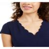 Bee Darlin Womens Solid A-line Dress, Blue, 5/6 view 3