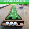 GoSports Pure Putt Golf 9 ft Putting Green Ramp - Premium Wood Training Aid for Home & Office Putting Practice, Includes 9 ft Putting Green and 4 Golf Balls view 3