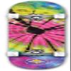 Shark Wheel Tie Dye Street Skateboard, Complete Skateboard with 54MM, 99A Twisted Shark Wheels for Road Skating view 2