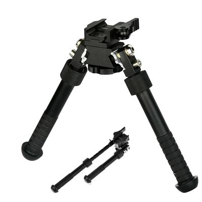 Gotical Mlok Bipod for Rifles | Rotated 360 Degrees with 5 Locking Positions | 6.5 to 9 Inch Bipods Height Folding Adjustable Hunting Bipod Fit for Mlok Rail (Black - 1) (Black 4)