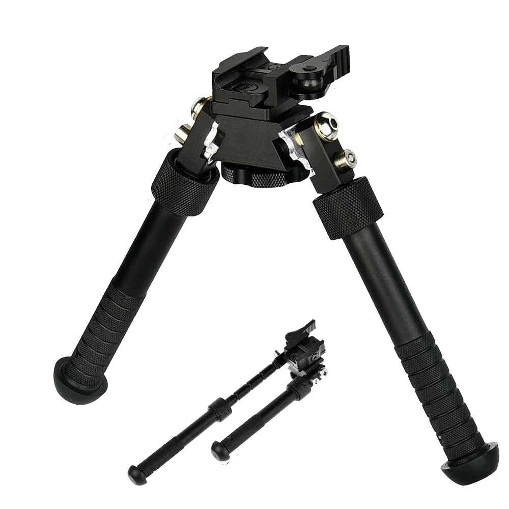 Gotical Mlok Bipod for Rifles | Rotated 360 Degrees with 5 Locking Positions | 6.5 to 9 Inch Bipods Height Folding Adjustable Hunting Bipod Fit for Mlok Rail (Black - 1) (Black 4)