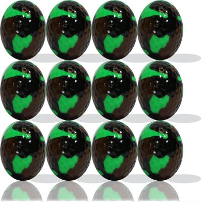 Green Camo Golf Balls 12 Pack