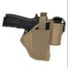 Barsony Desert Sand OWB Holster w/Mag Pouch Compatible with Glock 17 20 21 22 24 25 Left view 1