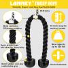 Tricep Rope Cable Machine Attachment, 35" Triceps Pull Down Rope LAT Pulldown Attachments, Home Gym Accessories Set with Resistance Bands Handle, Ankle Straps, Carabiner, Wrist Wraps for Exercise view 2