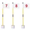 KINGTOP Golf Flagstick Mini, Putting Green Flag for Yard, 3 Feet Flagpole 2-Section Design, Golf Pin Flags Hole Cup Set, 4" Putting Cup, Numbered# 7-9 view 1