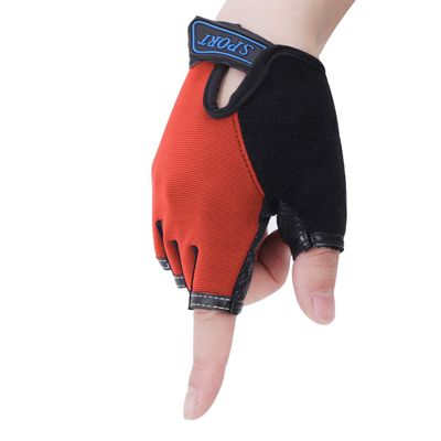 Kids Cycling Gloves for Girls Boys Half Finger Sports Gloves Mittens Sun UV Protection Gloves Breathable Non-Slip Gel Pad Shockproof Fingerless Gloves for Riding Bike Running Climbing Fitness