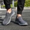 konhill Men's Breathable Walking Shoes - Tennis Casual Slip on Athletic Sneakers 8 US Dark Grey/Grey,Label 41 view 2