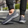 konhill Men's Breathable Walking Shoes - Tennis Casual Slip on Athletic Sneakers 8 US Dark Grey/Grey,Label 41 view 3