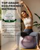 Trideer Yoga Ball for Pregnancy Office Ball Chair Exercise Ball for Birthing, Labor, Stretching & Core Workout  Anti-Burst, Slip-Resistant for Home Gym, Flexible Seating & Physical Therapy view 3