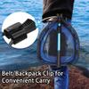Floating Fishing Net - Collapsible Telescopic Pole Freshwater Saltwater Landing Net Trout Bass Steelhead Salmon Kayak Folding Rubber Coated Net Extend to 41inches view 4