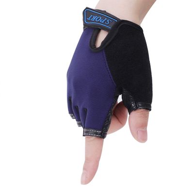 Kids Cycling Gloves for Girls Boys Half Finger Sports Gloves Mittens Sun UV Protection Gloves Breathable Non-Slip Gel Pad Shockproof Fingerless Gloves for Riding Bike Running Climbing Fitness