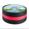 Country Brook Design - 1 Inch Thin Red Line Polyester Webbing, 20 Yards view 1