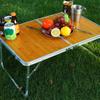 Hauunwey Folding Camping Tables Lightweight Sturdy Aluminum Outdoor Folding Table with Carrying Bag for Camp, Picnic, Beach(Small) view 2