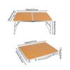 Hauunwey Folding Camping Tables Lightweight Sturdy Aluminum Outdoor Folding Table with Carrying Bag for Camp, Picnic, Beach(Small) view 3