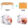 Hauunwey Folding Camping Tables Lightweight Sturdy Aluminum Outdoor Folding Table with Carrying Bag for Camp, Picnic, Beach(Small) view 4
