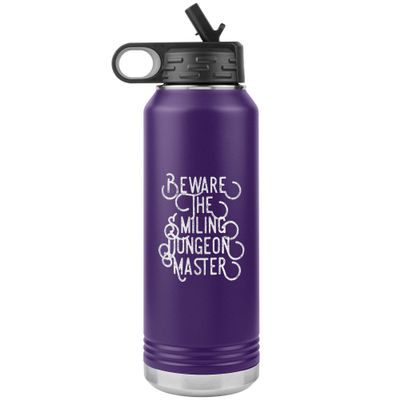 Game On Novelties Beware The Smiling Dungeon Master Water Bottle Tumbler 32oz Novelty Gift d&d Water Bottle Tumbler DND Gift DND Water Bottle Tumbler