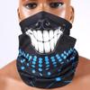 Neck Gaiter Face Mask Bandana for Men Women Reusable Face Cover Balaclava Scarf (Skull Blue) view 2