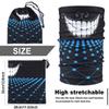 Neck Gaiter Face Mask Bandana for Men Women Reusable Face Cover Balaclava Scarf (Skull Blue) view 3