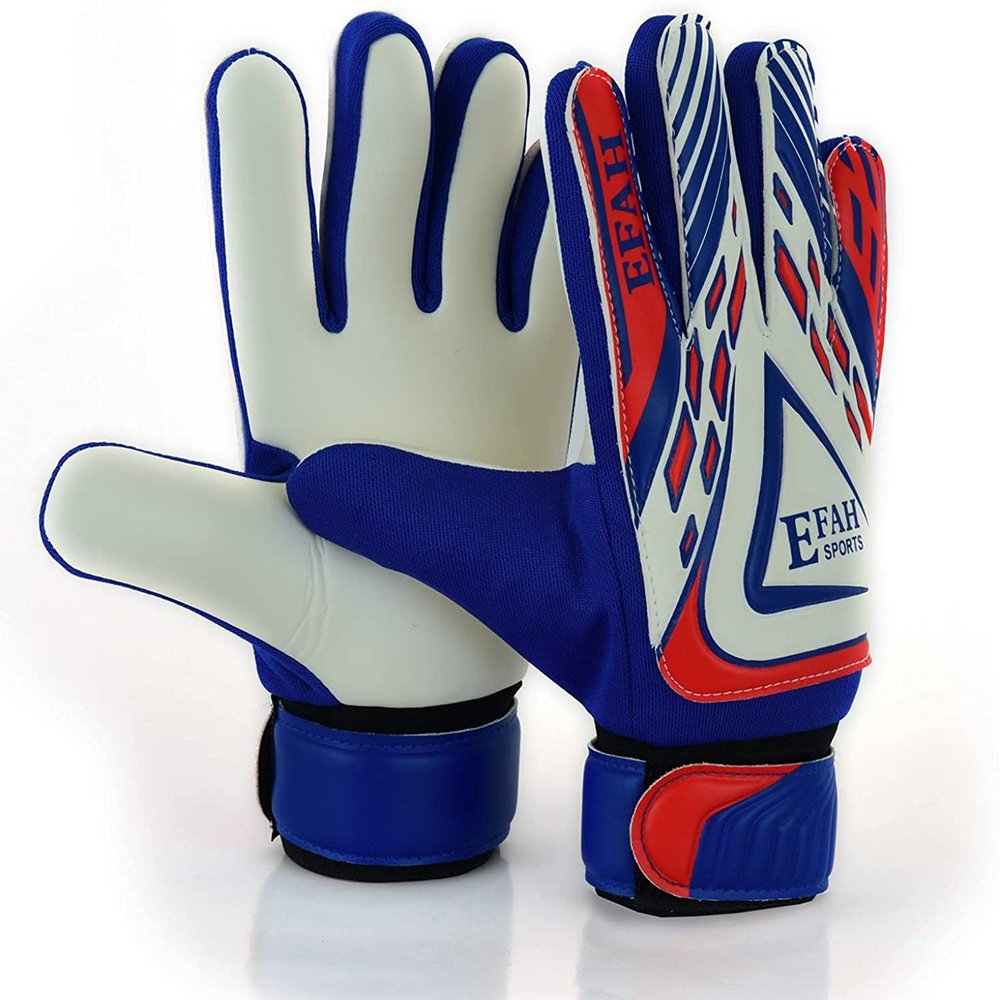EFAH SPORTS Soccer Goalie Goalkeeper Gloves for Kids Boys Children Football Gloves with Strong Grips