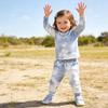 MYGBCPJS 2Pcs Kids Girls Tie Dye Sweatsuit Child Cotton Long Sleeve Outfits Set Sport Tracksuit Tops + Sweatpants view 2