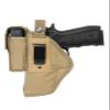 Barsony Desert Sand OWB Holster w/Mag Pouch for Canik TP9 SFT 5in Left view 3